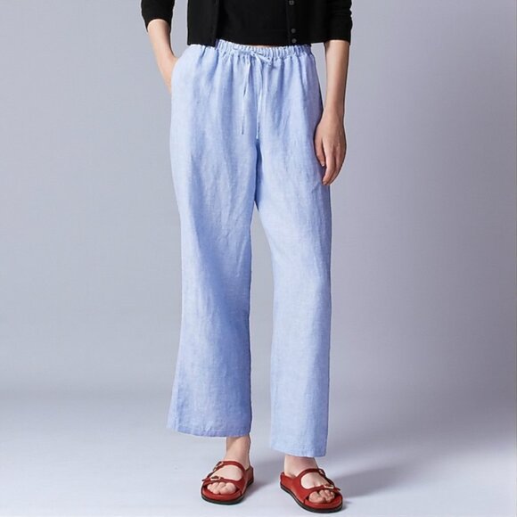 J. Crew New Soleil pant in linen Size S - Picture 1 of 11